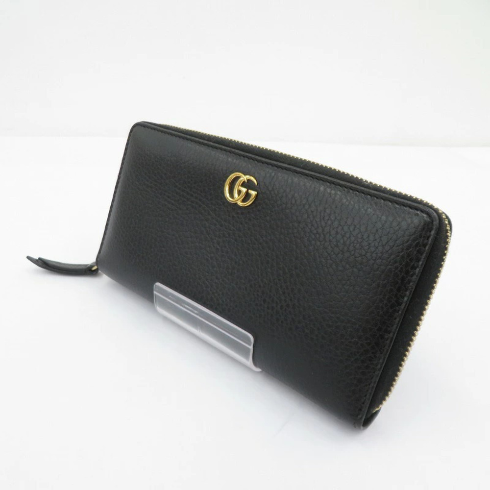 Gucci Double G Zip Around Wallet Long Black